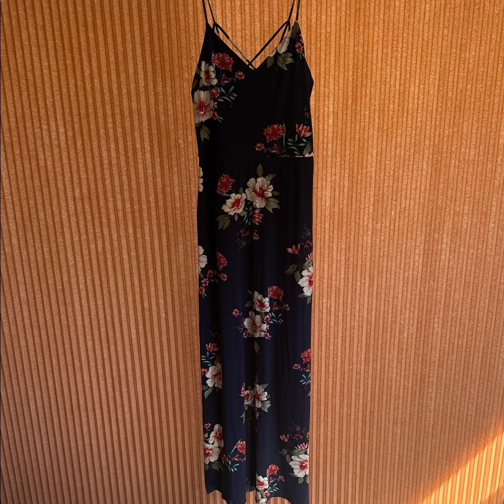 Floral Blue Maxi Dress